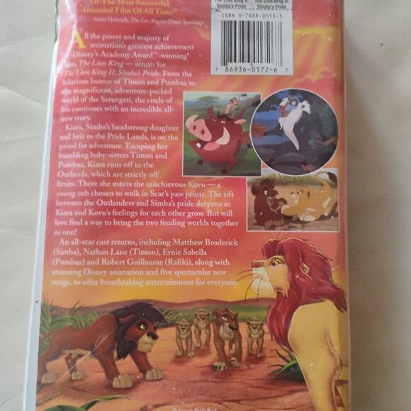 The Lion King II: Simba's Pride VHS - Picture 2 of 8